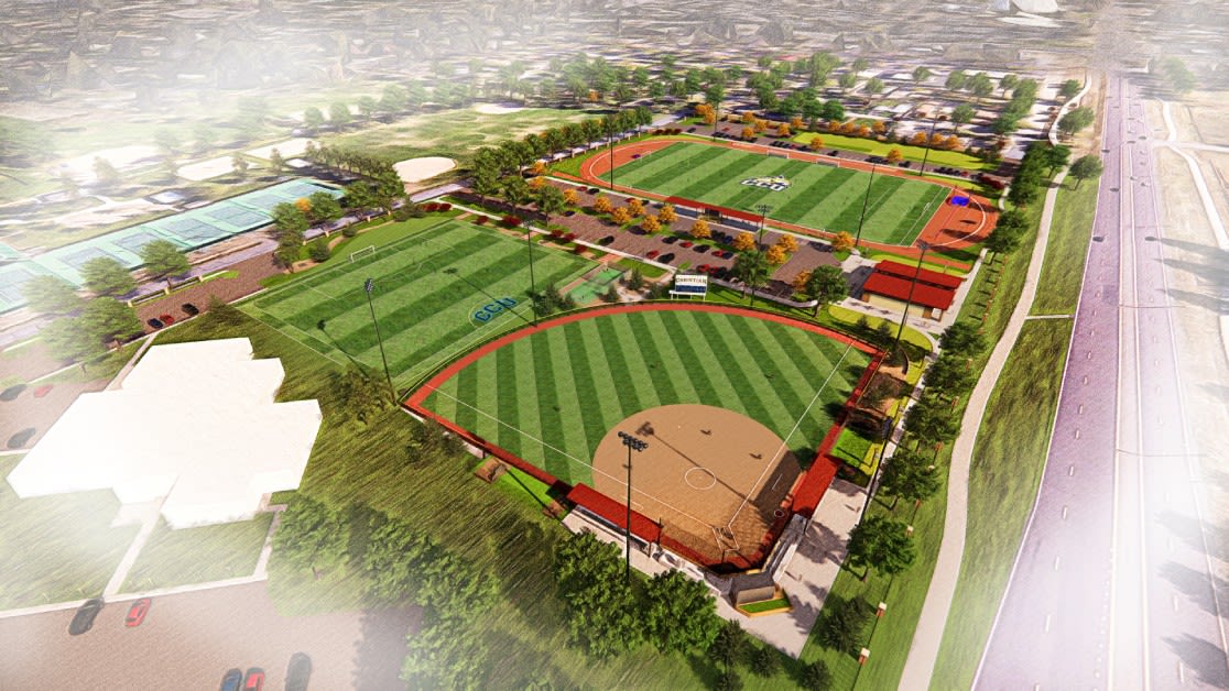 Artist's rendering of new Athletics complex.